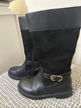 Girls tall Boots with Gold Accent